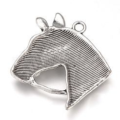 Tibetischer stil Aluminium Anhänger & Charms&nbsp;LS-TIBEP-T002-108AS-NR