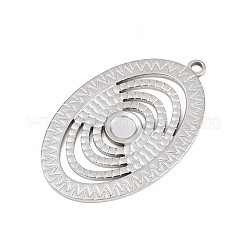 Cabochon pendenti in acciaio inossidabile 304&nbsp;STAS-L313-07P