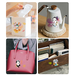 3 лист 3 стиля ПВХ водонепроницаемые декоративные наклейки DIY-WH0404-567