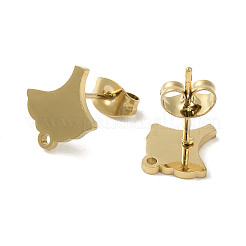 Ионное покрытие (ip) 304 нержавеющая сталь гвоздики фурнитура для сережек STAS-I206-81G