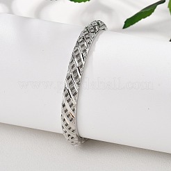 Латунные браслеты на петлях для женщин&nbsp;BJEW-D313-01P