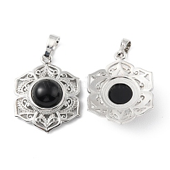 Природные подвески обсидиана&nbsp;X-G-P498-02P-02