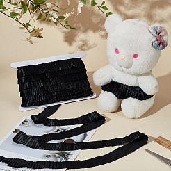 10 ярд полиэстеровой плиссированной атласной ленты со складками OCOR-FG0002-47B