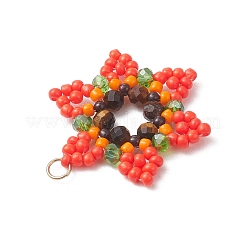 Стеклянные подвески из бисера&nbsp;PALLOY-MZ01241-05