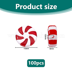 100 шт. пластиковых бусин с рождественской тематикой&nbsp;KY-DC0001-53