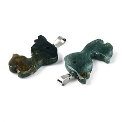 Природного индийского агата подвески&nbsp;G-T144-11J