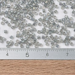 MIYUKIデリカビーズ  シリンダー  日本製シードビーズ  11/0  （db1770)スパークリングピューターライニングオパールAB  1.3x1.6mm  穴：0.8mm  約2000PCS /ボトル  10 G /ボトル&nbsp;SEED-JP0008-DB1770