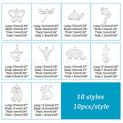 100 шт. 10 подвески из нержавеющей стали 304&nbsp;STAS-DC0009-72