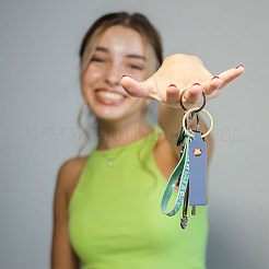 120 pièces 15 couleurs porte-clés en cuir pu&nbsp;KEYC-GL0001-19