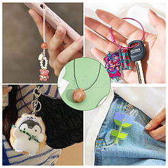 Pendentifs de bijoux de boîte de pomme en bois&nbsp;FIND-WH0032-44
