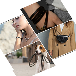 Плоским пу кожаный шнур WL-WH0004-09A