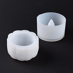 Хэллоуин тема DIY тыква Джек-о-фонарь ящик для хранения и крышка набор силиконовых форм&nbsp;LS-DIY-G058-A01