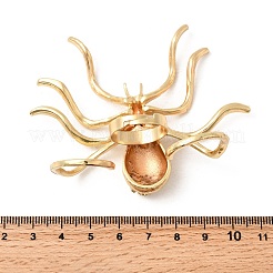 Регулируемые манжеты из сплава со стразами в стиле Хэллоуина&nbsp;LS-RJEW-P162-01G