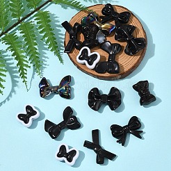 70шт 7 стиля непрозрачные акриловые бусины&nbsp;MACR-FS0002-12