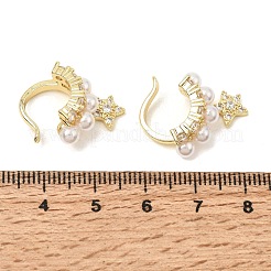 Boucles d'oreilles manchette en laiton zircon cubique micro pavé&nbsp;CU-CBAE7DF-29G