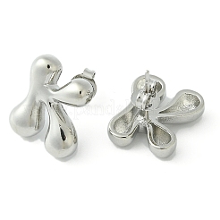 Серьги из латуни с покрытием стойки EJEW-S222-01P-K