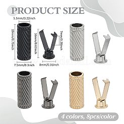 32 шт. 4 цвета сплава аксессуары для одежды украшения аксессуары FIND-PH0025-76B