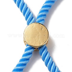 Bracelets coulissants en corde milan torsadée à moitié finis&nbsp;FIND-G032-01G-15