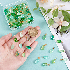 96шт 8 цвета прозрачные стеклянные подвески PALLOY-PH01853