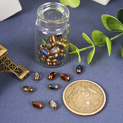 80шт 8 цвета гальванические стеклянные бусины&nbsp;EGLA-TA0001-21