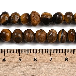 Природных тигровый глаз бисер нитей G-G053-C12-01