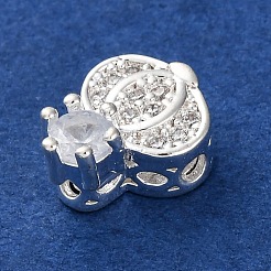 Стойки обшивки латунь микро проложить кубического циркония бусы&nbsp;KK-Z082-05S