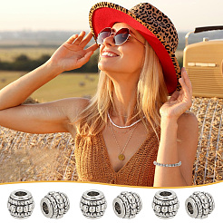 100 шт. тибетские серебряные бусины&nbsp;FIND-PH0020-01