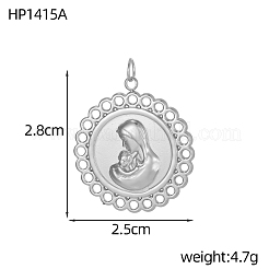 Религия 304 подвески из нержавеющей стали&nbsp;STAS-OY005-73P