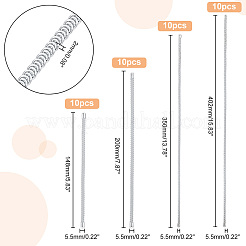 40 шт. 4-х стилевая железная спиральная корсетная косточка FIND-PH0009-66