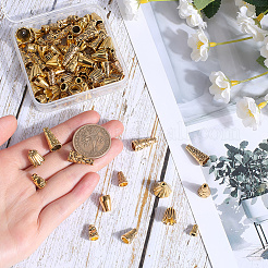 100 шт. 10 стиля тибетский стиль сплав бусины конус&nbsp;FIND-SP0001-68