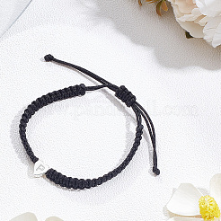 1 bracelet tressé en nylon réglable pour femmes et hommes&nbsp;BJEW-LP0001-34P-P