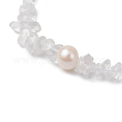 Браслеты из натурального кварцевого кристалла для женщин BJEW-JB11343-06