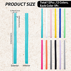 Elastisches Lesezeichen aus Nylon und Spandex in Bonbonfarbe&nbsp;OFST-CP0001-14A