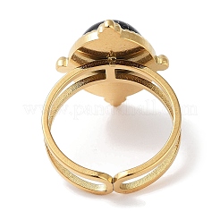 Placcatura ionica (ip) anello in acciaio inossidabile 304&nbsp;RJEW-B059-06G
