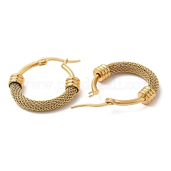 Серьги-кольца из нержавеющей стали 304 с цепочками EJEW-M221-03G