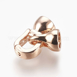 Латунные микро проложить кубического циркония раз за застежками KK-P164-05RG