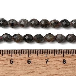 Нити из натуральных сиенитовых бусин&nbsp;G-K376-F09-01