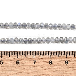 Natürliche graue Labradoritperlenstränge&nbsp;G-K376-I03-3x4mm