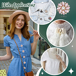 Запонки из сплава и пластиковые пуговицы с одним отверстием HJEW-NB00246