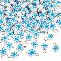 100 Stück 2 Stil handgemachte Polymer Clay Anhänger und Verbinder Charms&nbsp;PALLOY-TAC0250