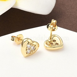 Серьги-гвоздики из циркония EJEW-D323-04G