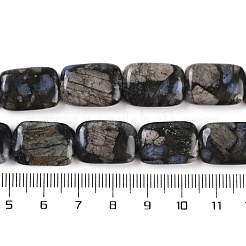 Бусины из натурального глаукофана G-C141-C01-03