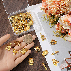 48 шт. 6 стиля подвески из сплава в тибетском стиле на библейскую тематику&nbsp;FIND-SC0013-40G