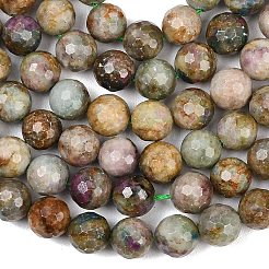 Натуральные красные корундовые бусины&nbsp;G-K405-A01-7.5-8mm