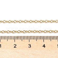 Модные унисекс ожерелья из нержавеющей стали 304 с цепочкой NJEW-L043-16G