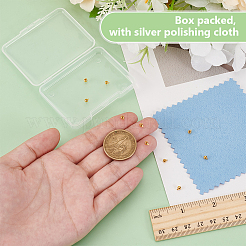 8 шт. бусины-обжимки из стерлингового серебра&nbsp;STER-BC0002-67G