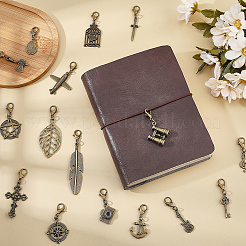 Décorations de pendentif en alliage 16pcs&nbsp;HJEW-CP00083