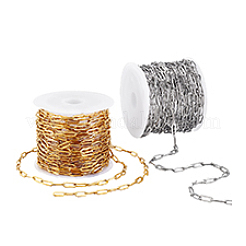 2 цвет 304 нержавеющая сталь цепочки-скрепки CHS-PH0001-10