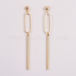 Серьги-гвоздики с подвесками из латуни EJEW-JE03339