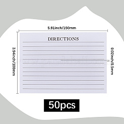 Бумажная карточка рецепта&nbsp;DIY-WH20058-02B